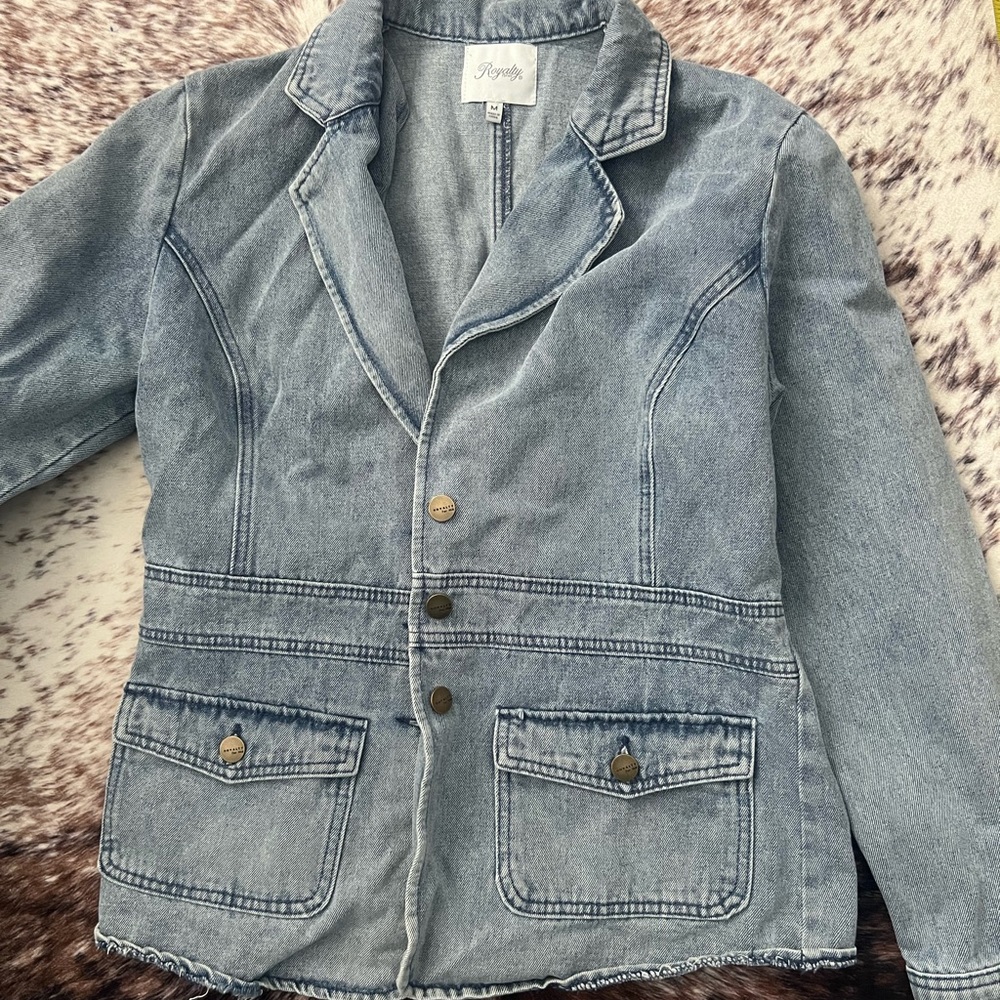 Royalty For Me Classic Blue Denim Jacket